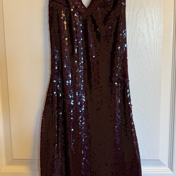 HOLIDAY NYE PARTY DRESS 
SPARKLE SEQUIN OPEN-BACK BODYCON size S - Picture 2 of 8
